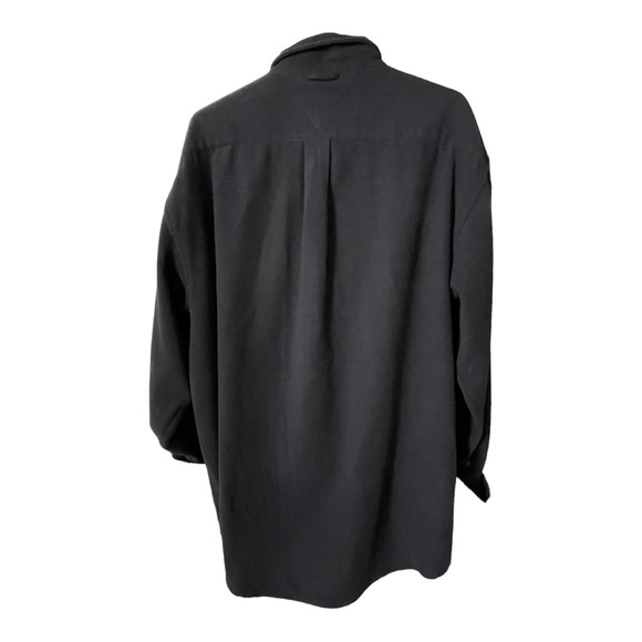 Vintage 90,s Tommy Hilfiger Blue Wool Blend Button
Down Shirt Crest Mens Size XL - Picture 2 of 11